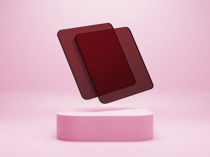Burgundy Transparent acrylic swatch