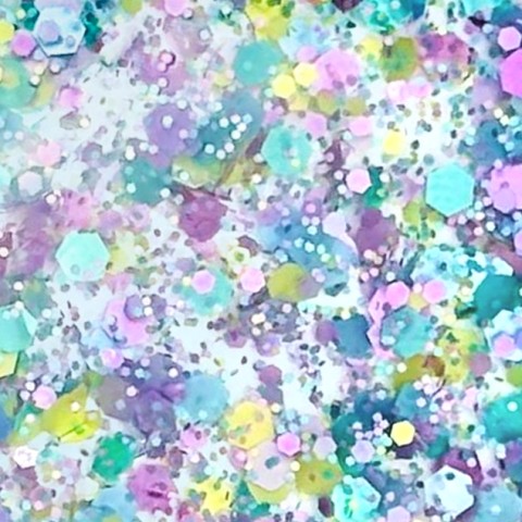 Funky Glitter Snowdust acrylic swatch