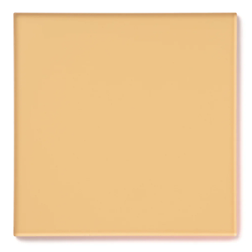 Gold Transparent acrylic swatch