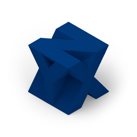 Blue filament swatch
