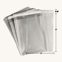 Cello bags, 3x5, 2 mil clear OPP, self-adhesive flap