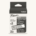 Label printer tape, Brother TZe-231, 12mm black on white